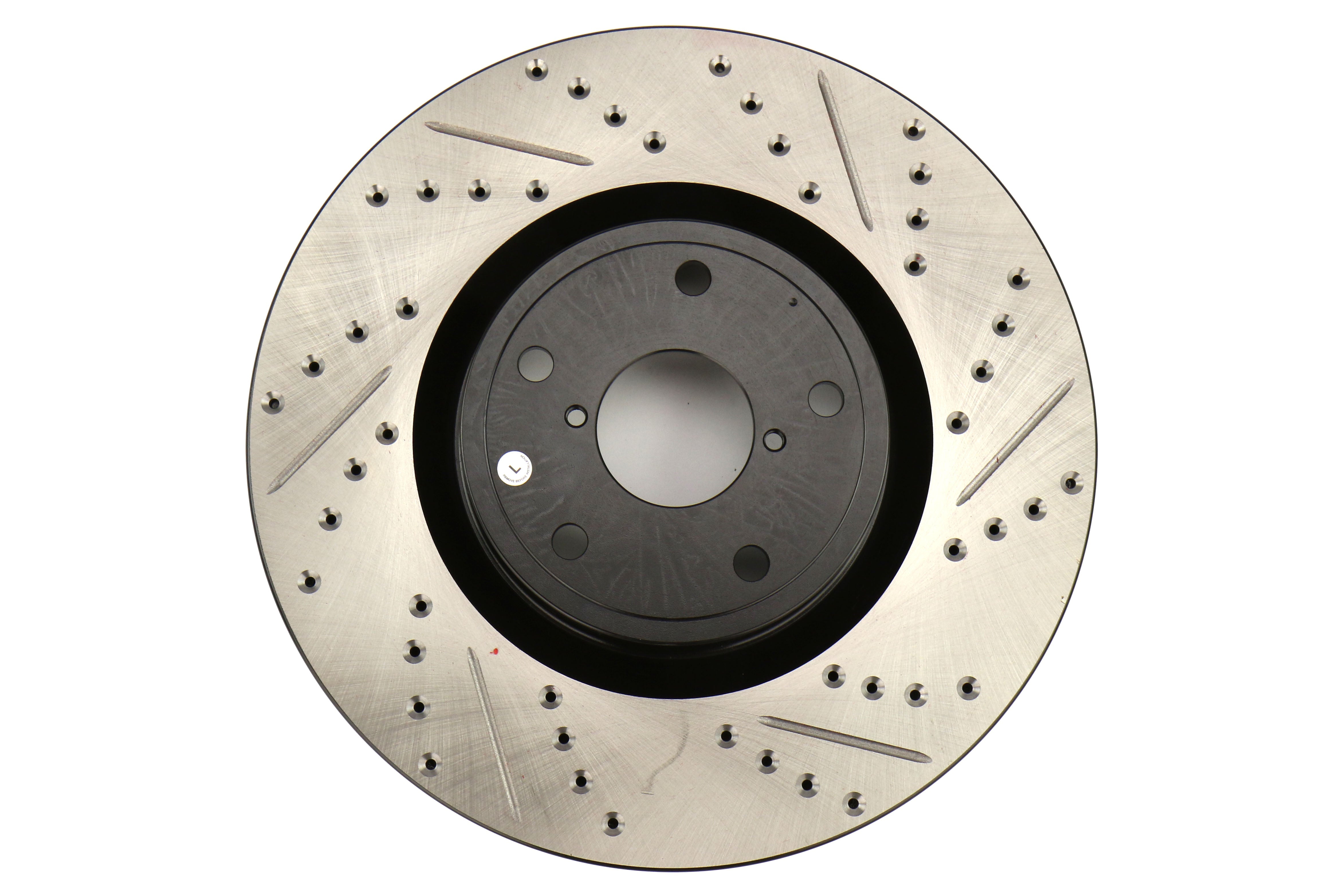 Stoptech Drilled and Slotted Rotor Single Front Left - 2005-2017 Subaru STI